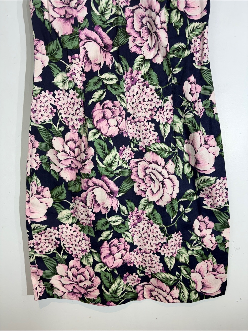 Collectif London Floral Bodycon Dress Retro Rockabilly 50s Stretch Cotton small - Picture 4 of 11